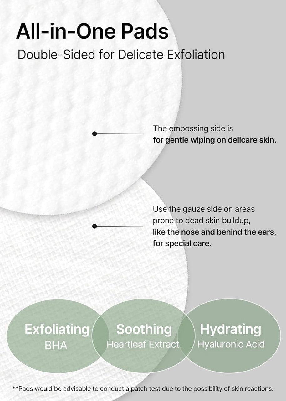 CELIMAX Heartleaf BHA Peeling Pad (60 Pads)
