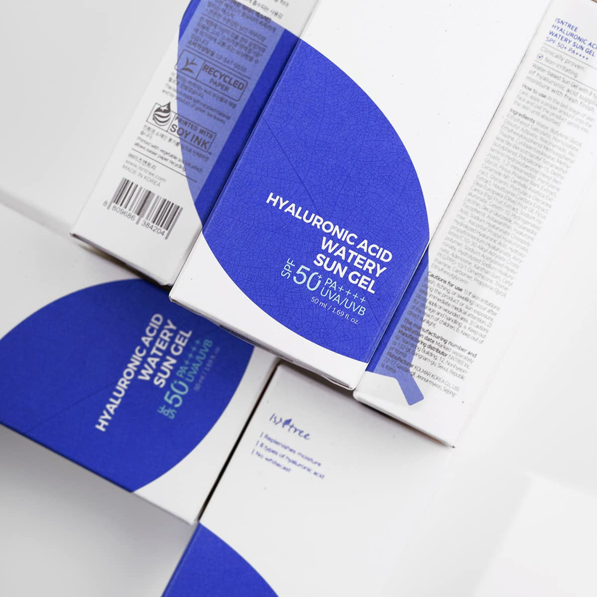 [ISNTREE] Hyaluronic Acid Watery Sun Gel, SPF 50+ PA++++ (2 packs)