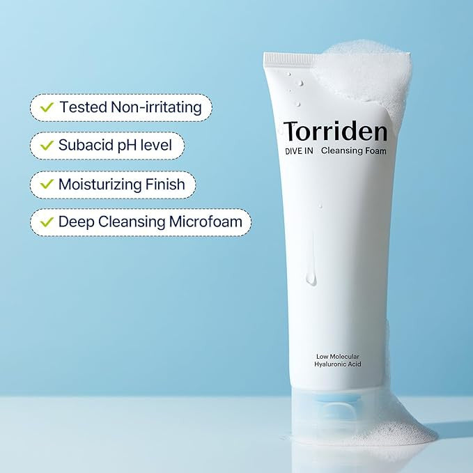 TORRIDEN DIVE IN Low Molecular Hyaluronic Acid Cleansing Foam (5.07 oz)