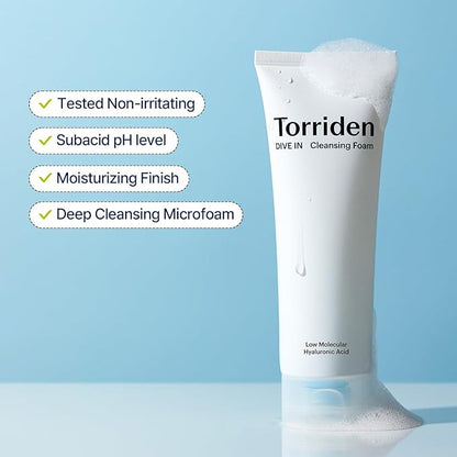 TORRIDEN DIVE IN Low Molecular Hyaluronic Acid Cleansing Foam (5.07 oz)