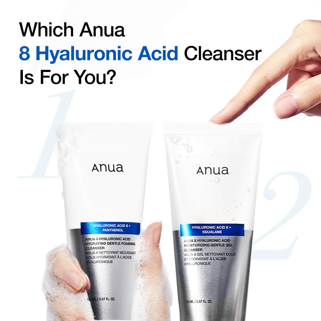 Anua 8 Hyaluronic Acid Moisturizing Gentle Gel Cleanser (5.07oz)
