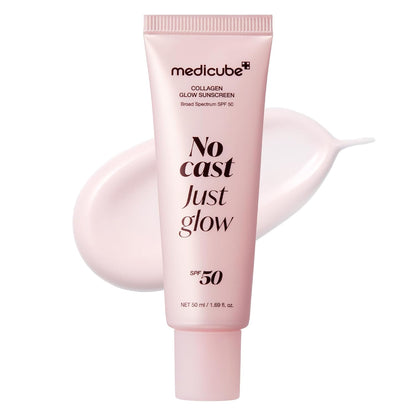 Medicube Sunscreen No Cast Just Glow Collagen SPF 50 (1.69oz)