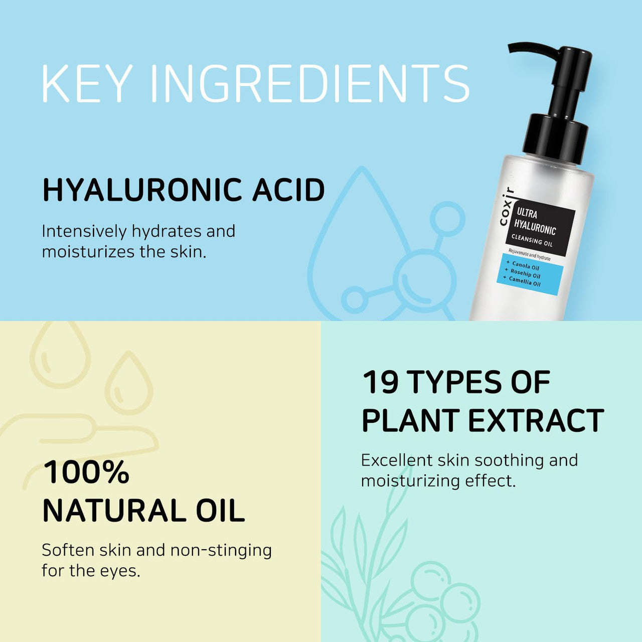 Coxir Ultra Hyaluronic Cleansing Oil (5.07 oz)