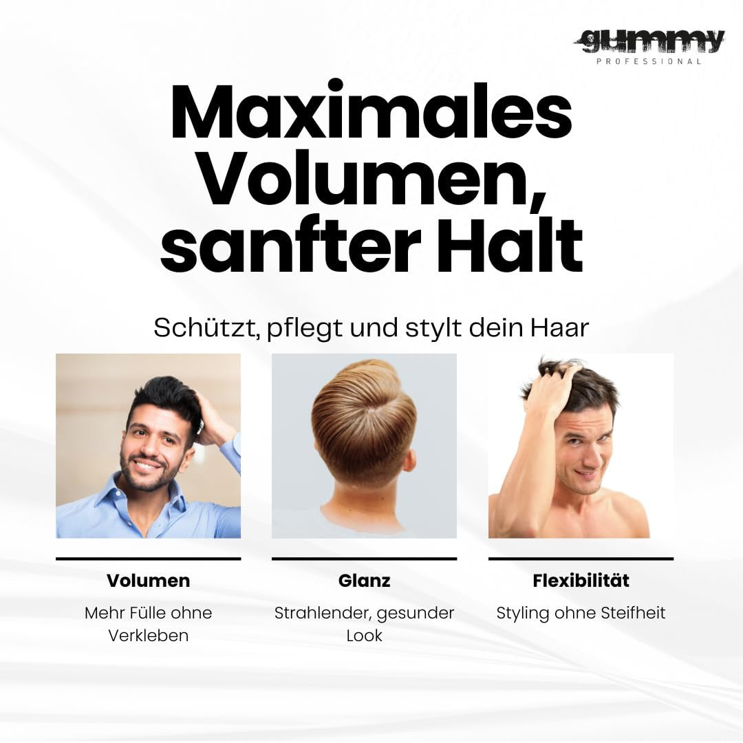 GUMMY Keratin Ultra Strong Hold Hair Styling Mousse (7.6oz)