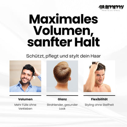 GUMMY Keratin Ultra Strong Hold Hair Styling Mousse (7.6oz)