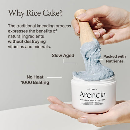 ARENCIA Fresh Blue Hyssop Rice Mochi Cleanser (4.23oz)