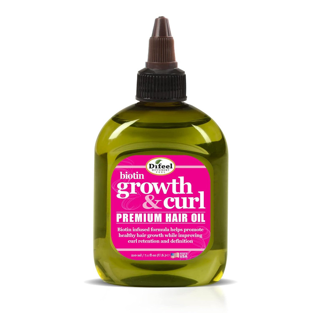 Difeel Growth & Curl Biotin Premium Hair Oil (8 oz)