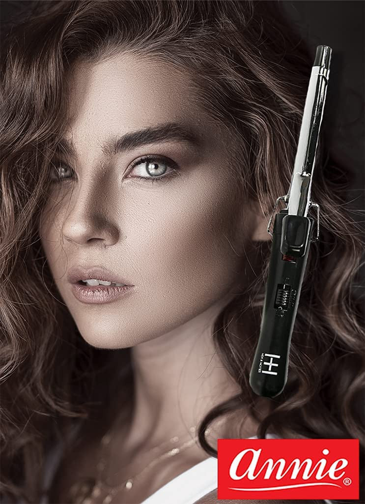 Annie Hot & Hotter Electrical Silver Curling Iron 1 1/2"