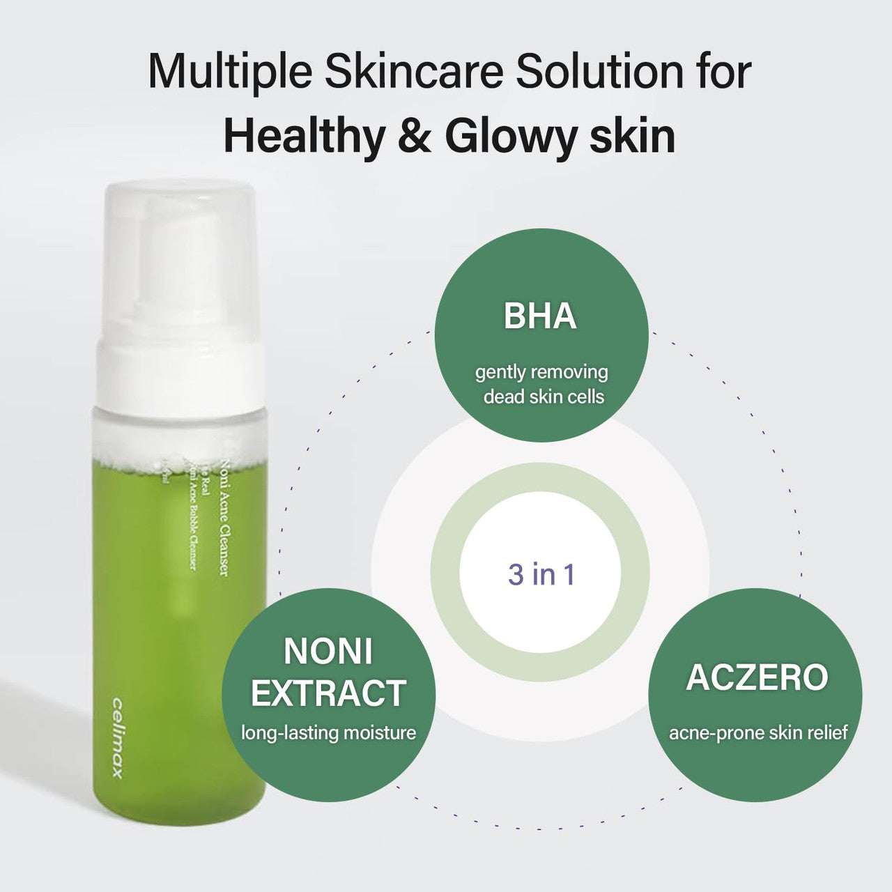 CELIMAX Noni Acne Bubble Cleanser (5.25oz)