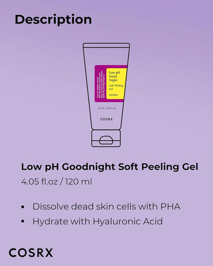 COSRX Low pH Good Night Soft Peeling Gel (4.05oz)