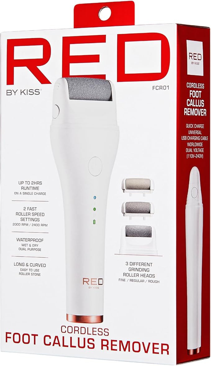 RED Cordless Foot Callus Remover