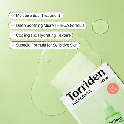 TORRIDEN Balanceful Cica Face Mask (1 Sheet)