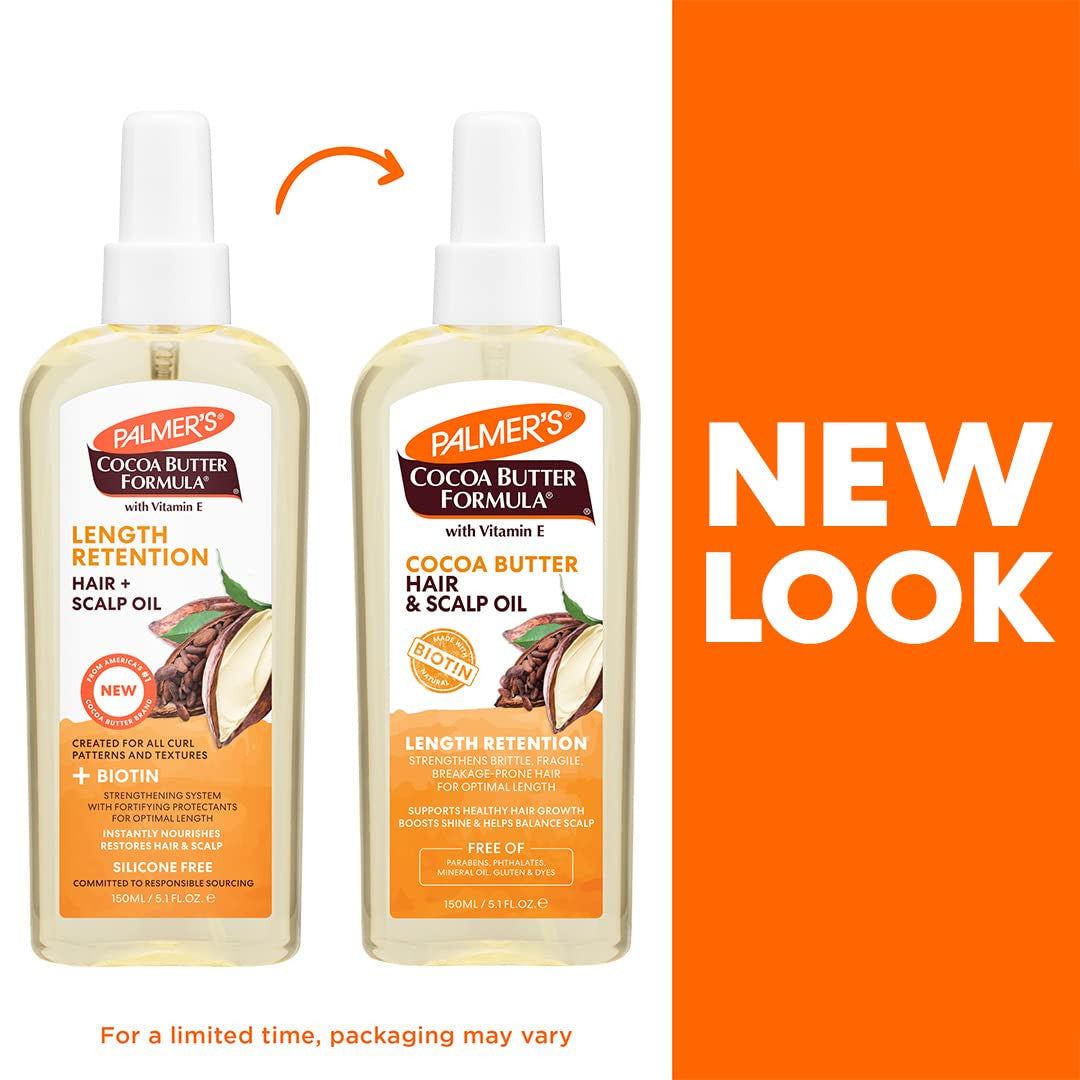 Palmers Cocoa Butter & Biotin Length Retention Hair and Scalp Oil (5.1 oz)