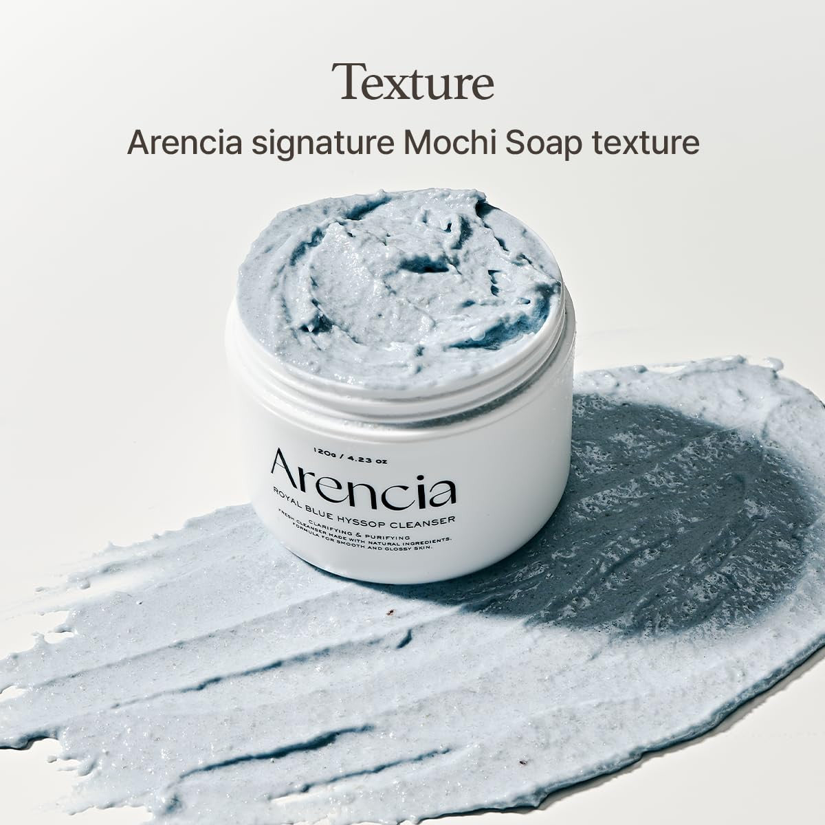 ARENCIA Fresh Blue Hyssop Rice Mochi Cleanser (4.23oz)