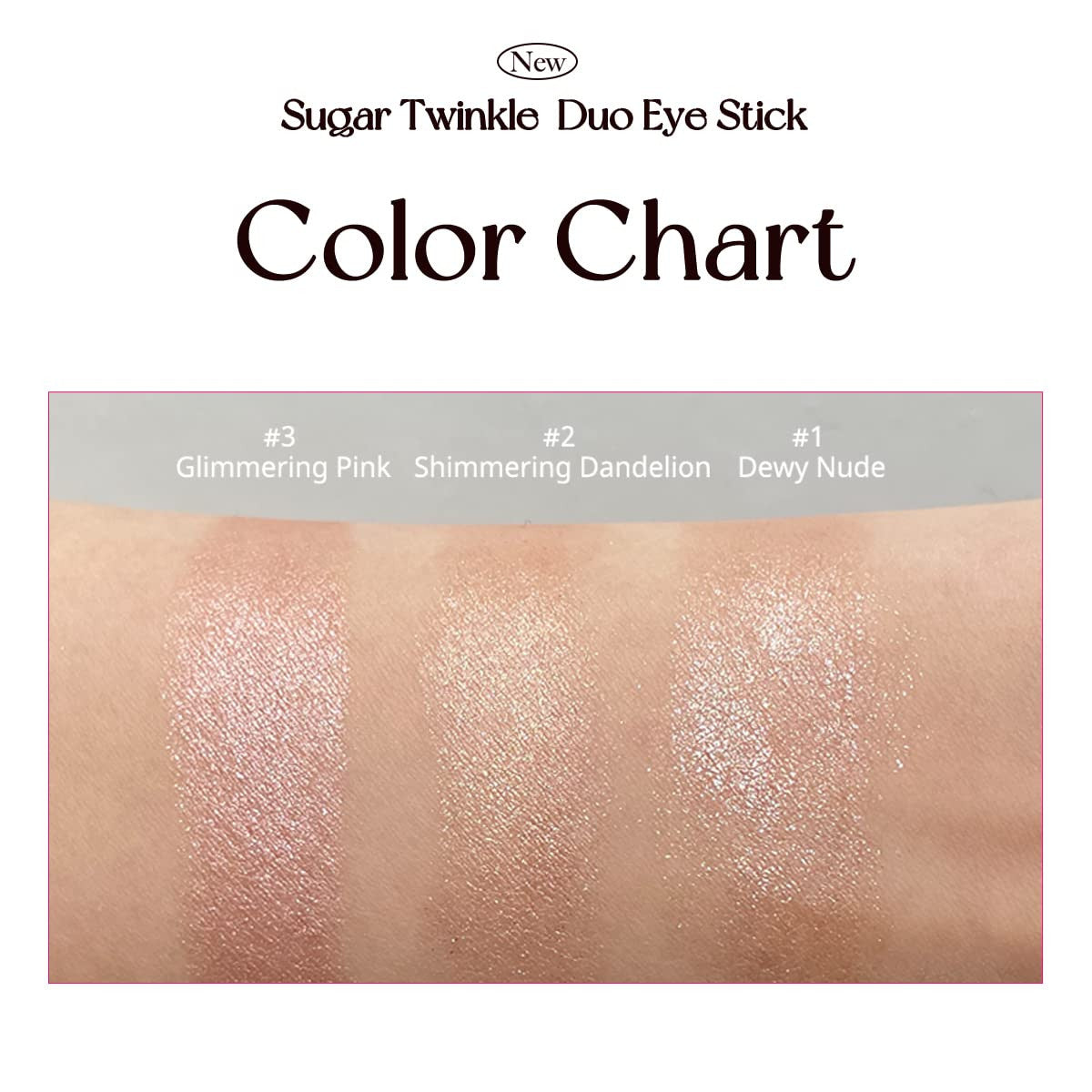 [PERIPERA] Sugar Twinkle Duo Eye Stick (01 DEWY NUDE)