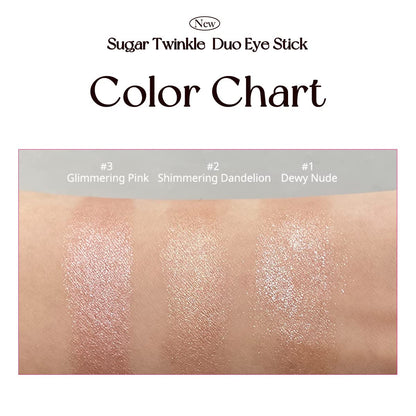 [PERIPERA] Sugar Twinkle Duo Eye Stick (01 DEWY NUDE)