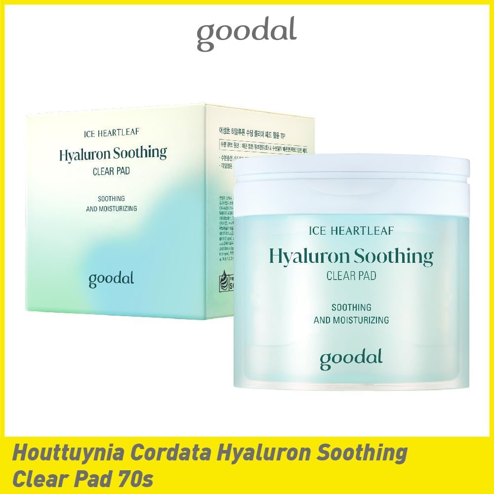 GOODAL Heartleaf Houttuynia Cordata Hyaluron Soothing Clear Toner Pad (70 Pads)