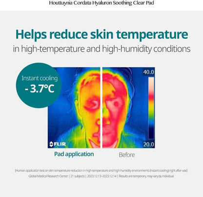 GOODAL Heartleaf Houttuynia Cordata Hyaluron Soothing Clear Toner Pad (70 Pads)