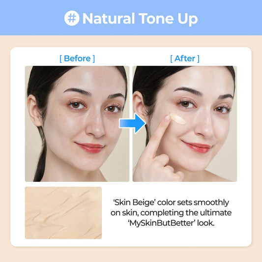 NUMBUZIN No.3 Porcelain Base-skip Tone Up Beige (1.69 oz)