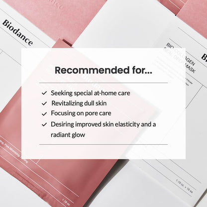 BIODANCE  Collagen Real Deep Hydrating Overnight Hydrogel Mask (1 Sheet)