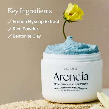 ARENCIA Fresh Blue Hyssop Rice Mochi Cleanser (4.23oz)