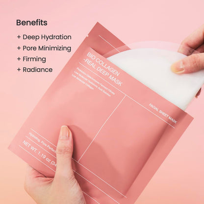 BIODANCE  Collagen Real Deep Hydrating Overnight Hydrogel Mask (1 Sheet)
