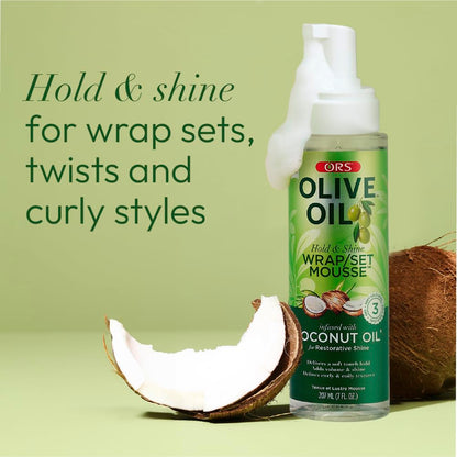ORS Olive Oil Wrap Set Hair Mousse (3.7oz)