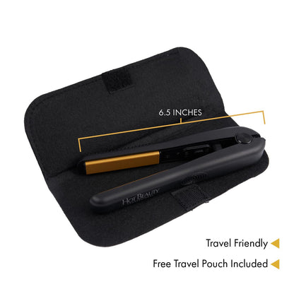 Hot Beauty Professional Ceramic Mini Flat Iron 1/2"