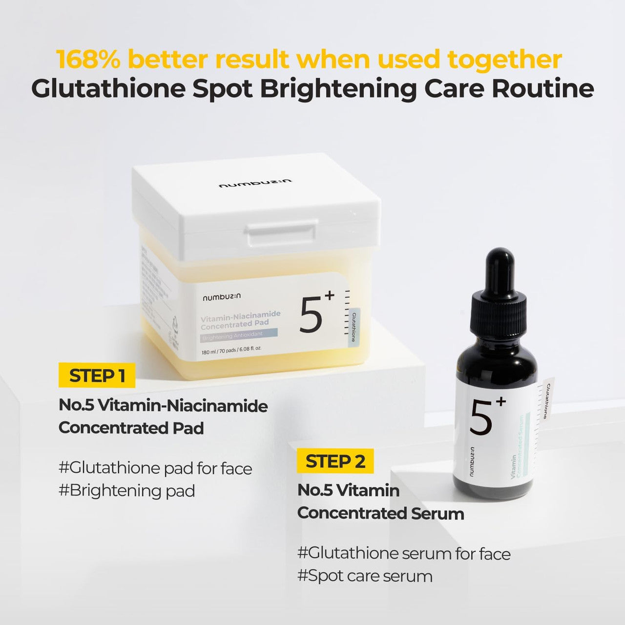 NUMBUZIN No.5 Vitamin-Niacinamide Concentrated Toner Pad (70 pads)