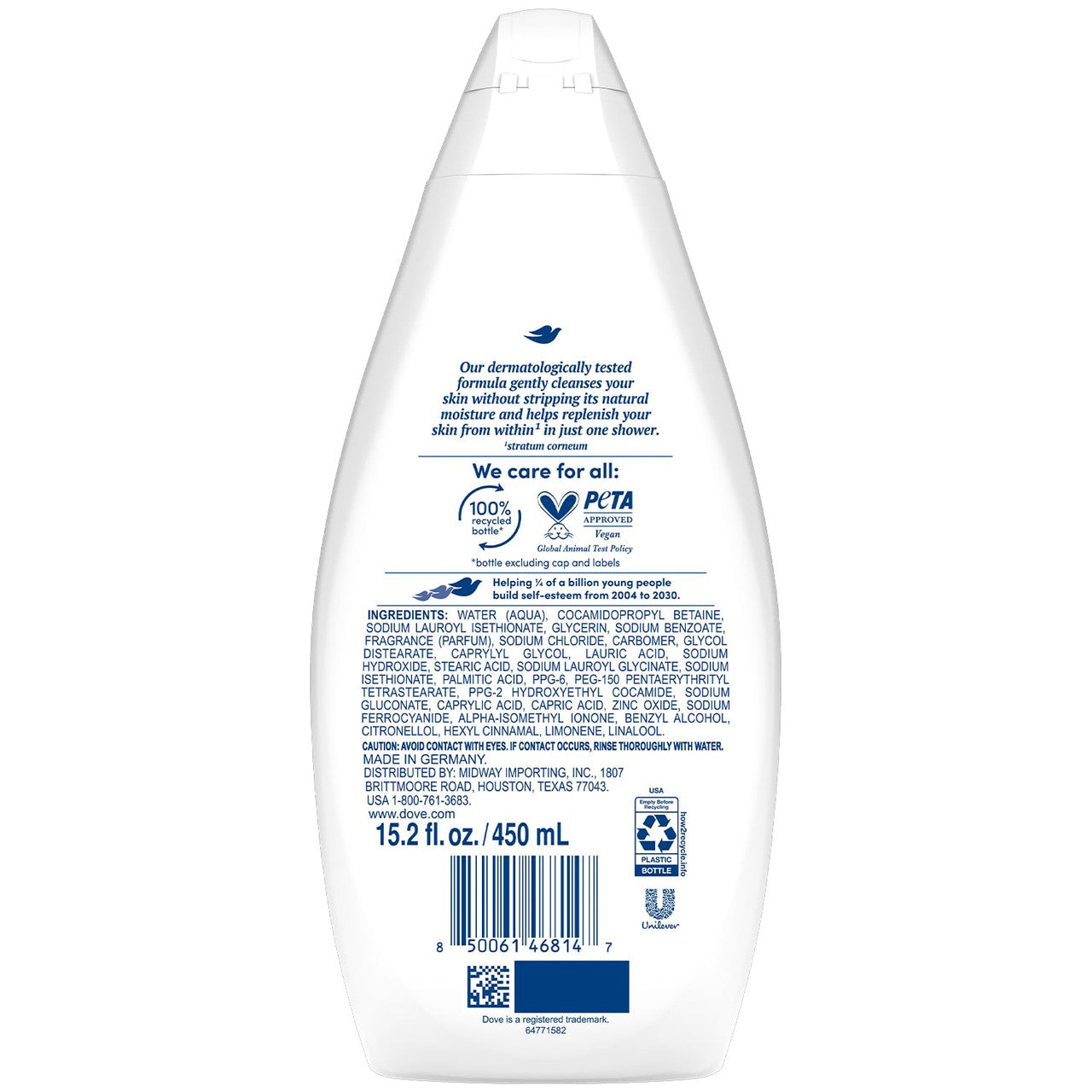 Dove Silky Velvet Body Wash (15.2oz)
