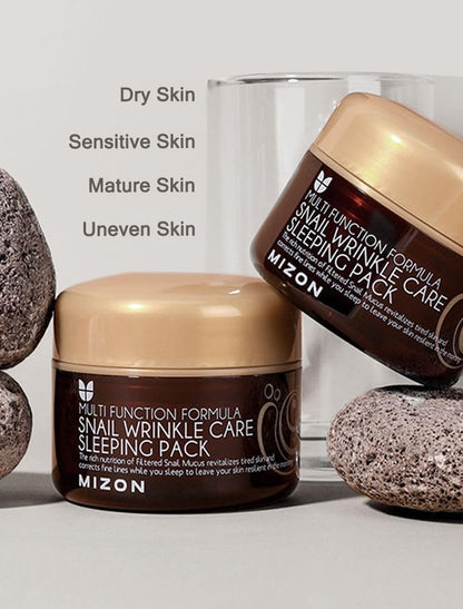 [MIZON] Snail Wrinkle Care Sleeping Pack (2.7 oz)