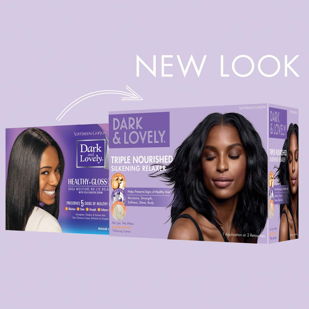 Dark and Lovely Healthy Gloss 5 Moisturizing No-Lye Relaxer [Regular]