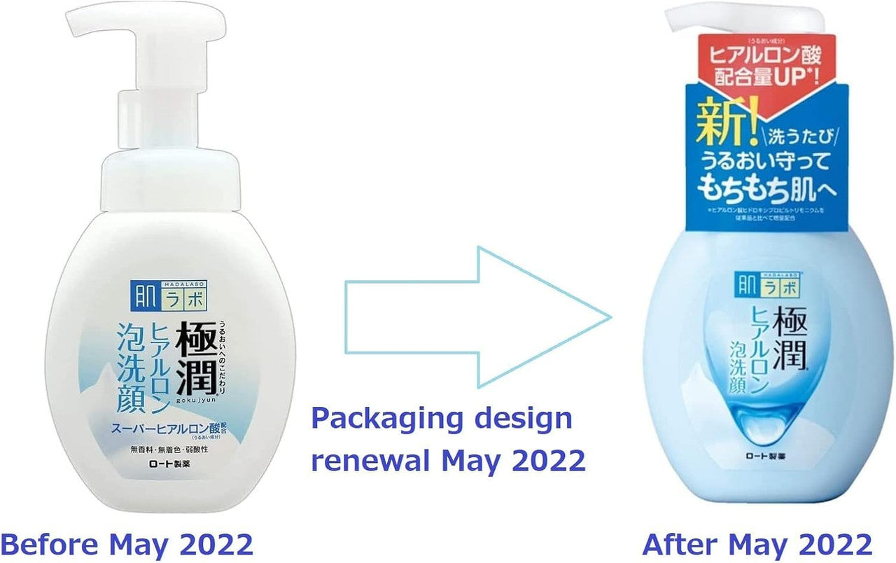 ROHTO Hada Labo Gokujyun Hyaluronic Acid Face Foam (5.4oz)