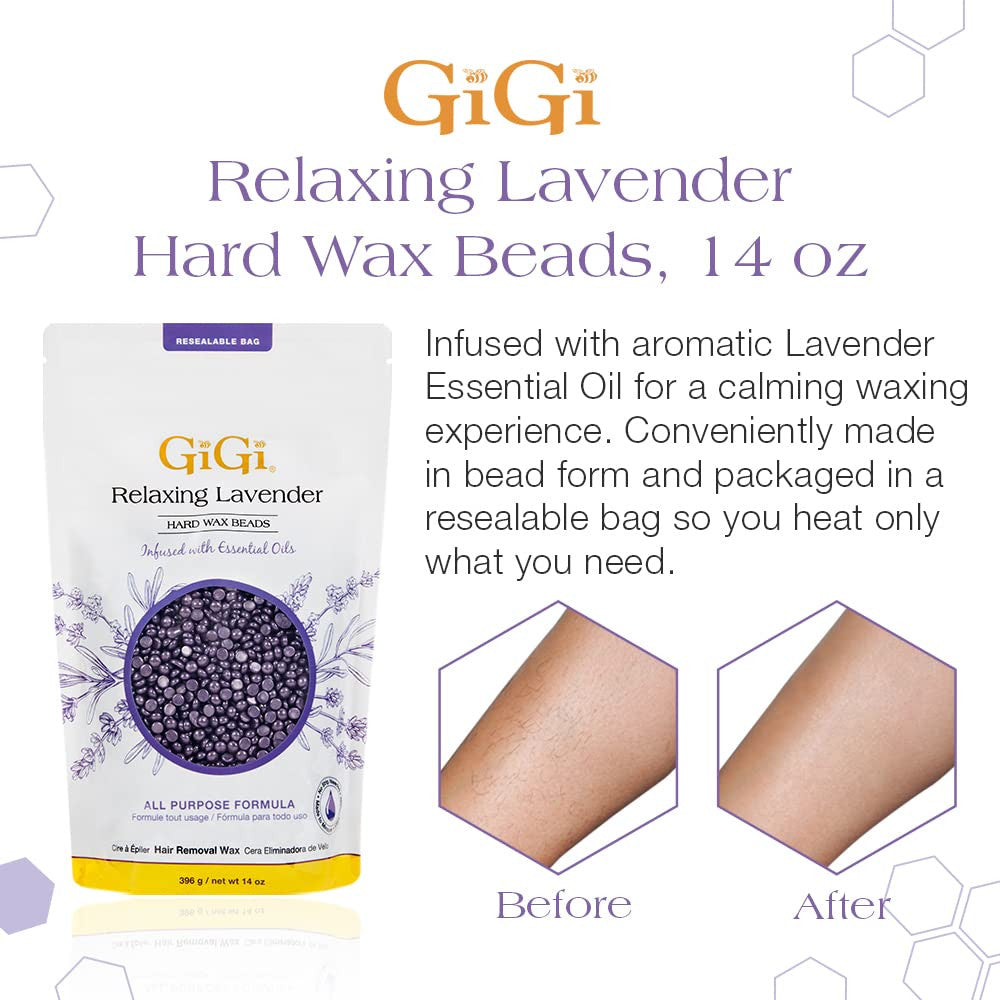 GIGI Relaxing Lavender Hard Wax Beads