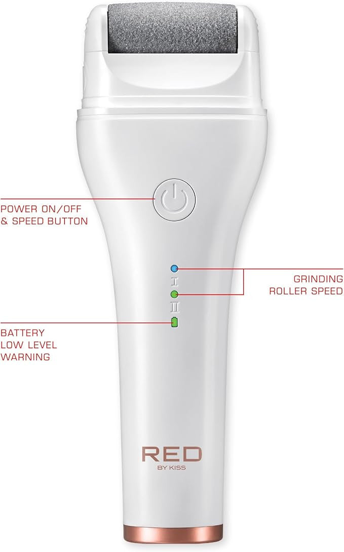 RED Cordless Foot Callus Remover