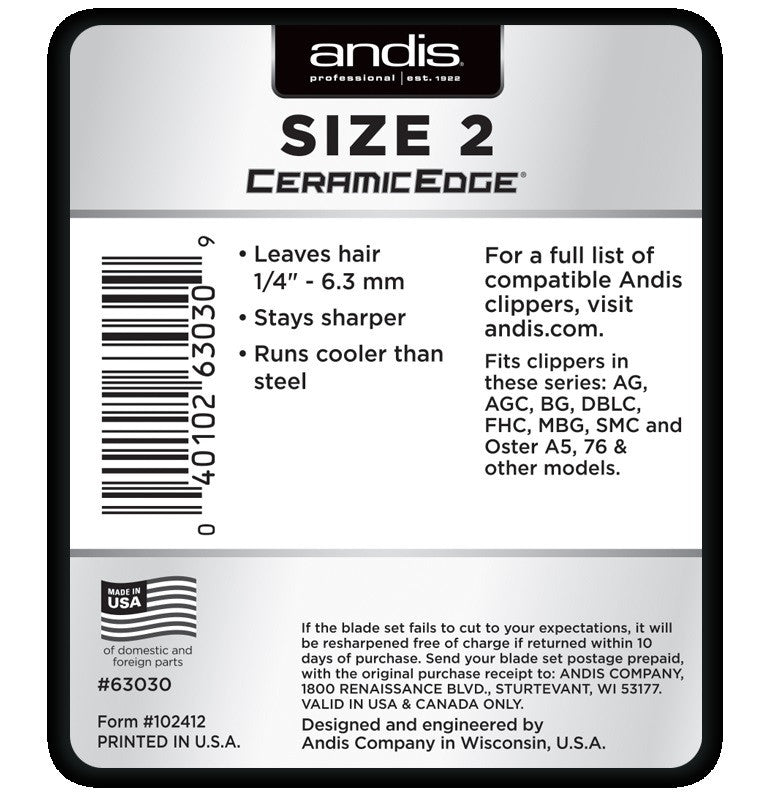 ANDIS Ceramic Edge Detachable Blade