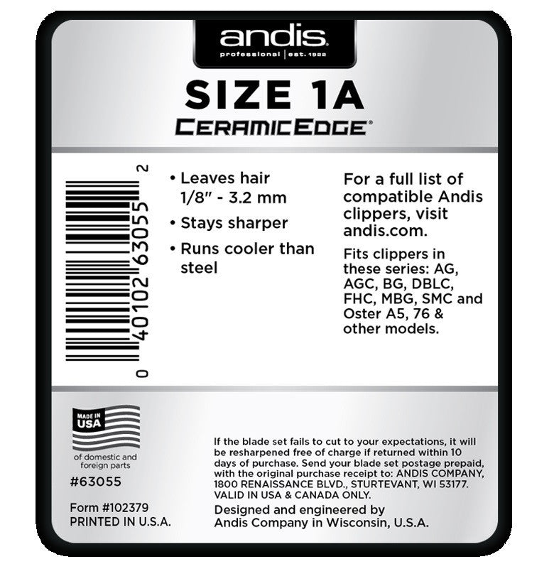 ANDIS Ceramic Edge Detachable Blade