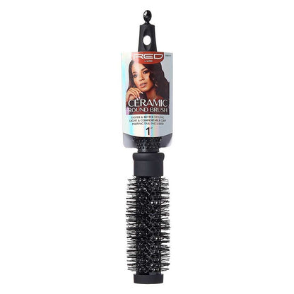 RED Ceramic Thermal Round Brush