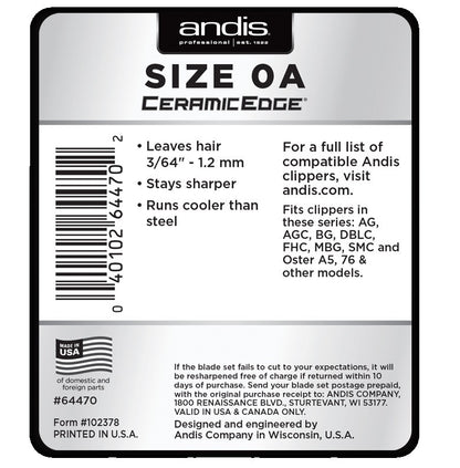ANDIS Ceramic Edge Detachable Blade