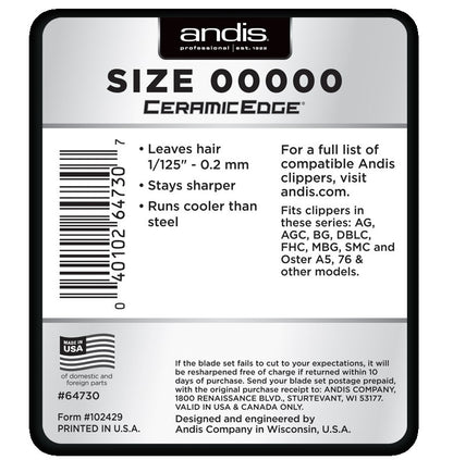 ANDIS Ceramic Edge Detachable Blade