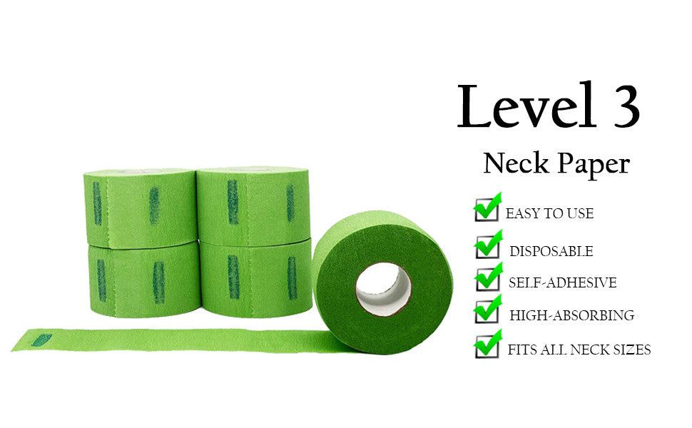 LEVEL 3 Disposable and Flexible 5 Rolls Neck Strips (100each)