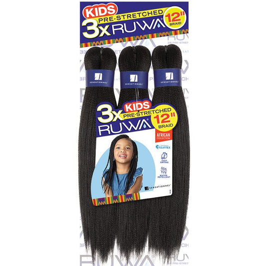 SENSATIONNEL Ruwa 3X Pre-Stretched Kids Braid 12"