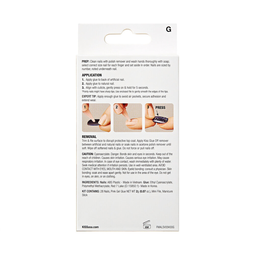 KISS Gel Fantasy Magnetic Nail (6 Styles)