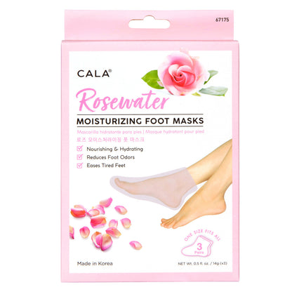CALA Moisturizing Foot Mask (5 Masks) - Rosewater