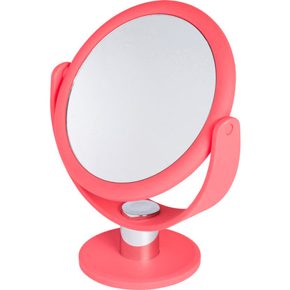 CALA Soft Touch Vanity Mirror 10X (Coral)