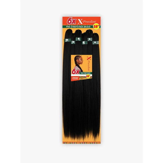 SENSATIONNEL 6X X-Pression Pre-Stretched Braiding Hair 58"
