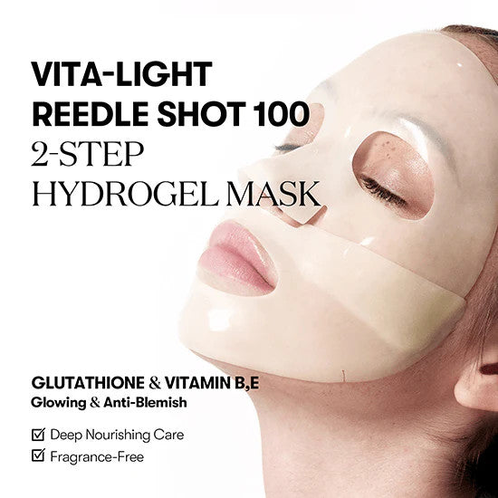 VT COSMETICS Vita-Light Reedle Shot 100 2-Step Hydrogel Mask (1Sheet)