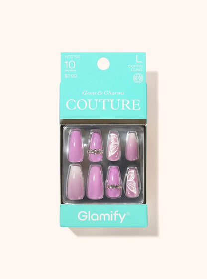 GLAMIFY Couture Press On Nails - Coffin Long