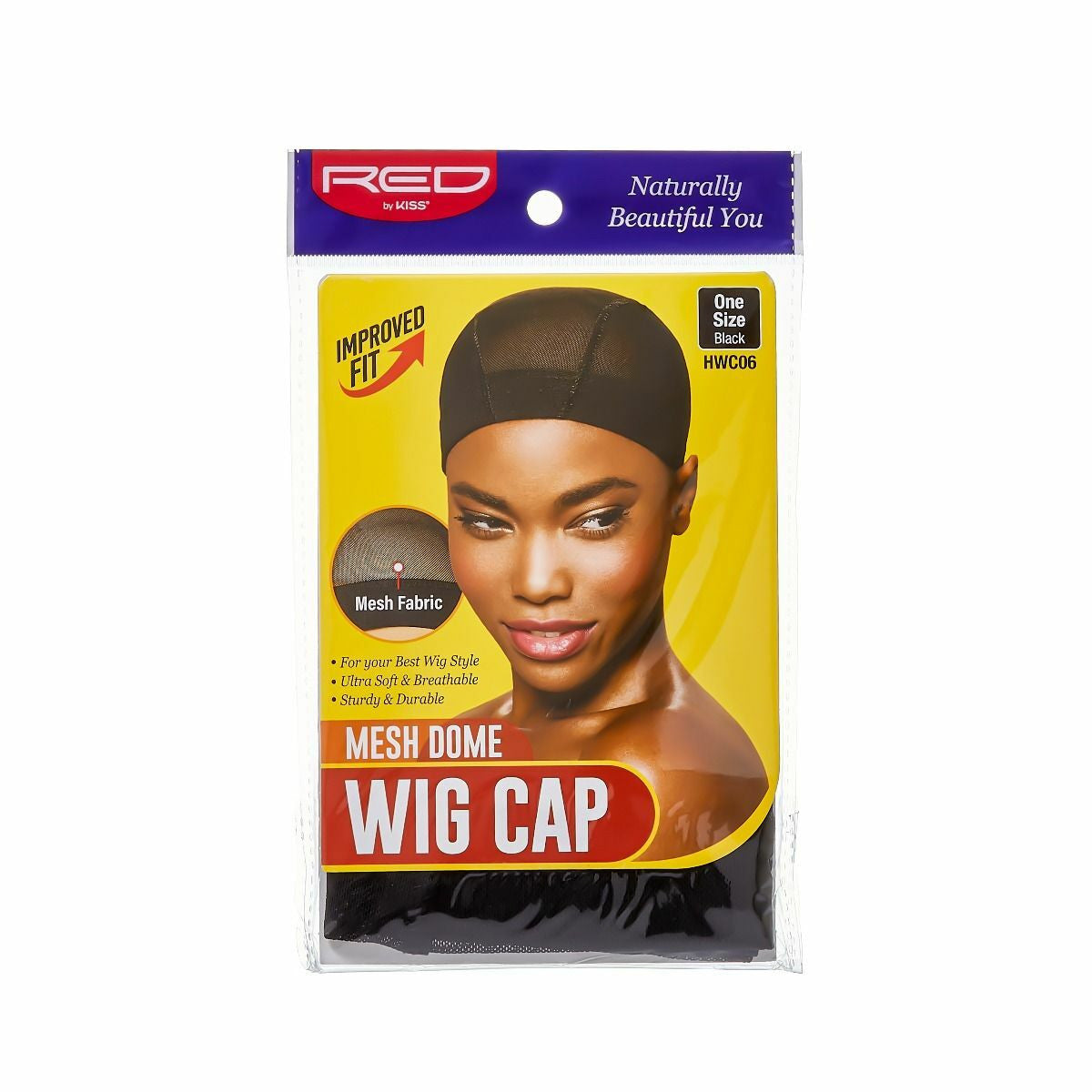 RED Mesh Dome Wig Cap