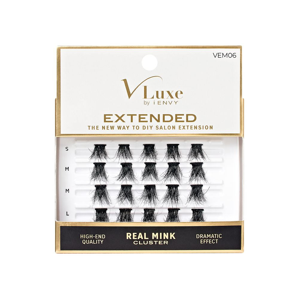 VLuxe Extended Real Mink Cluster Lashes